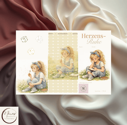 Herzens - Ruhe I A6 I 3er Klappkarte - Nina's Kreativstübchen