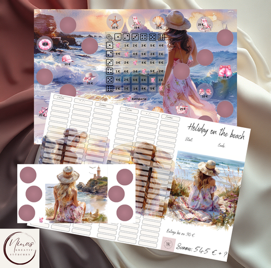 Holiday on the Beach I A6 I 3er Klappkarte - Nina's Kreativstübchen