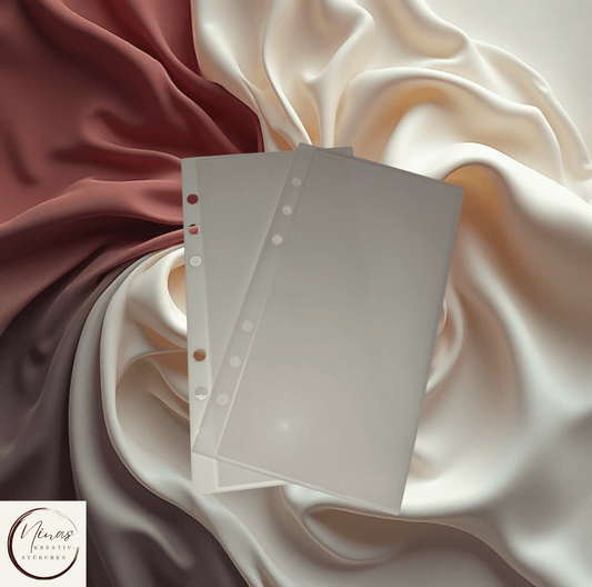 Hüllen ohne Zipper in matt für den A6 Binder - Nina's Kreativstübchen