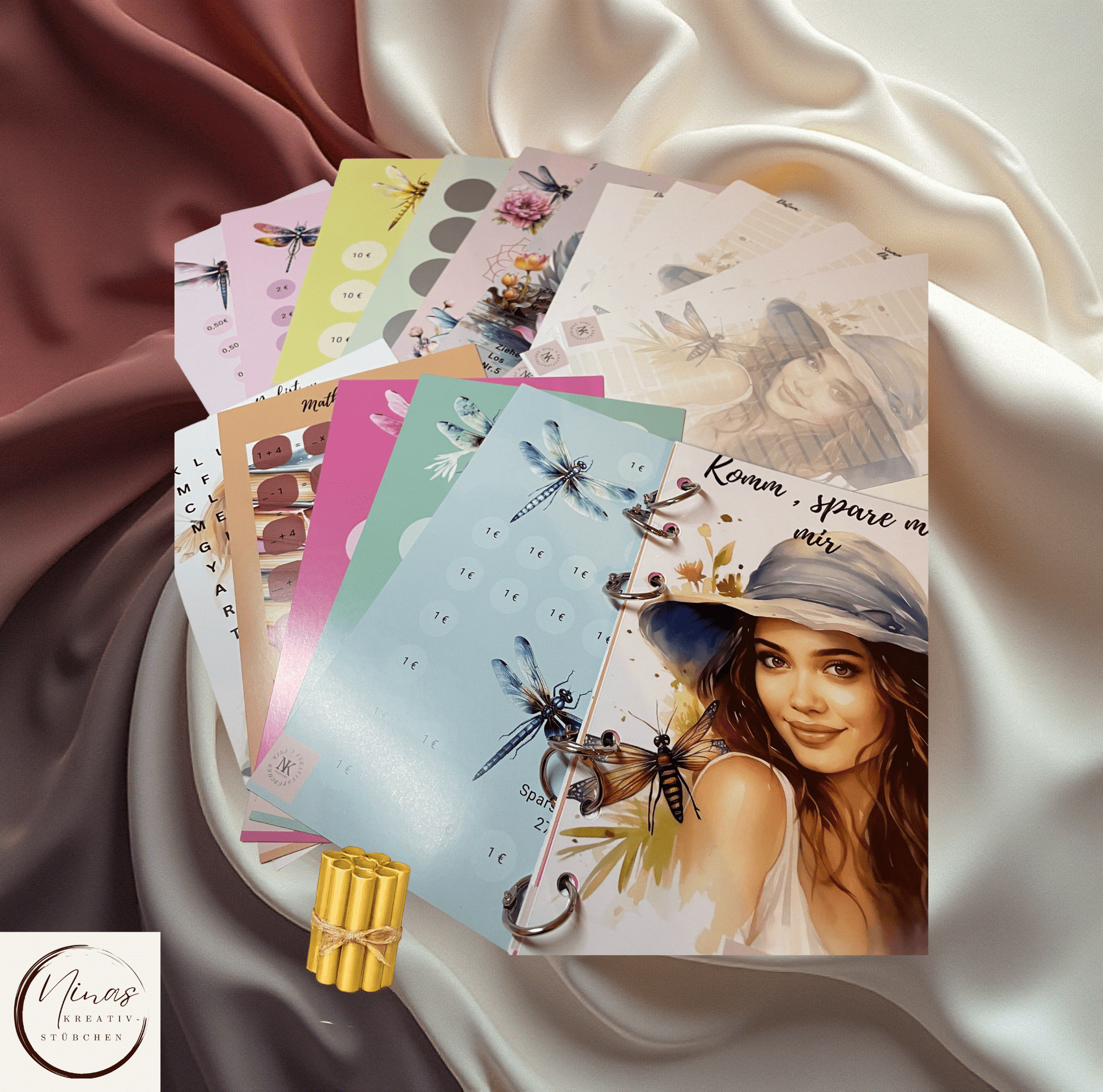 Komm spare mit mir I Ausverkauf I A6 I Einheftchallenge - Nina's Kreativstübchen