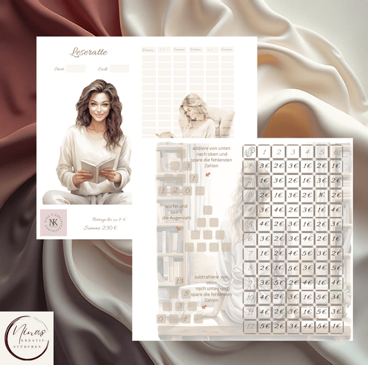 Leseratte I A6 I 2er Einhelftchallenge - Nina's Kreativstübchen