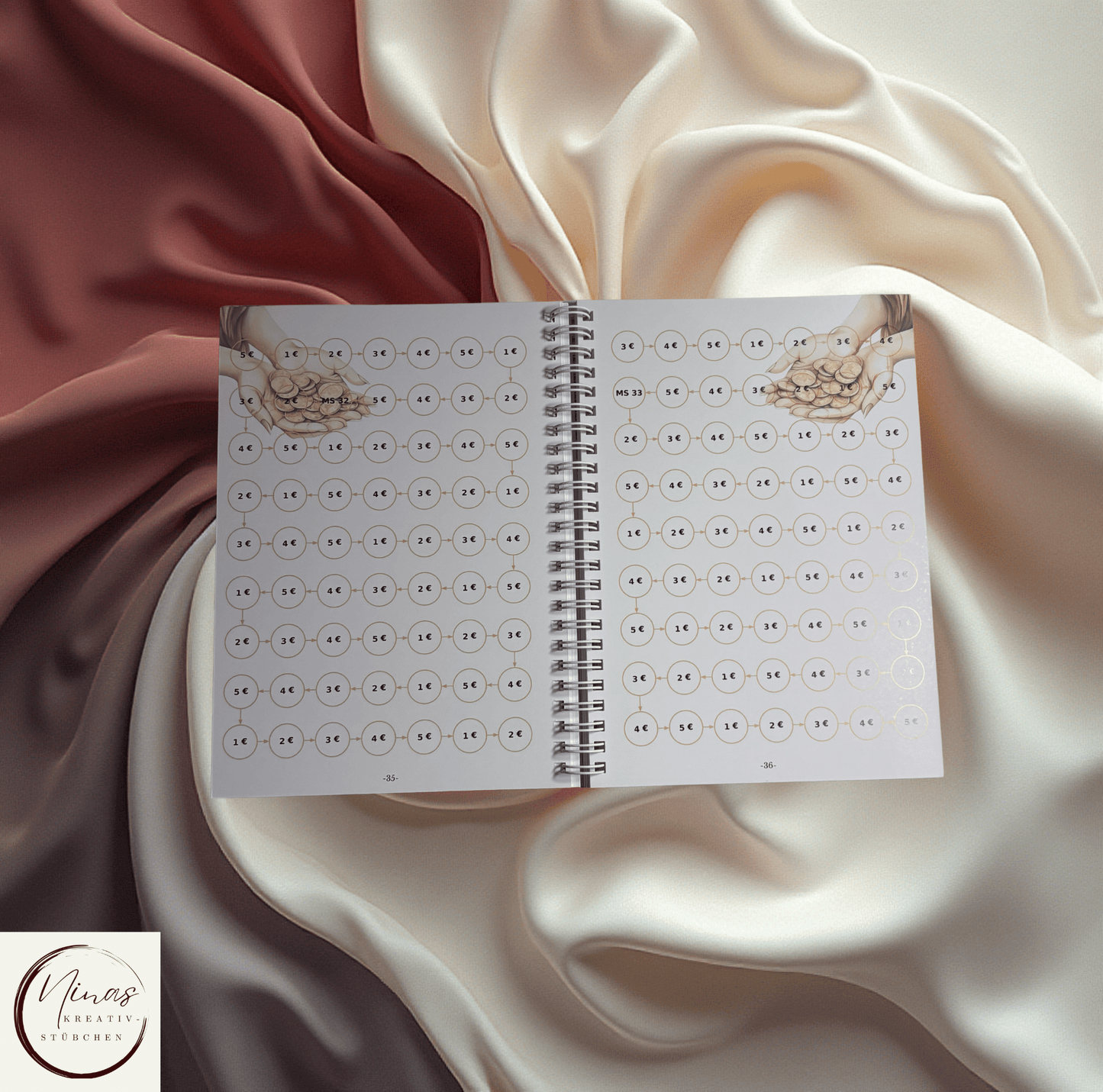 LEVEL UP: 10000 € I 10000 Euro I 10000 € I A5 I 84 Seiten I Sparbuch - Nina's Kreativstübchen