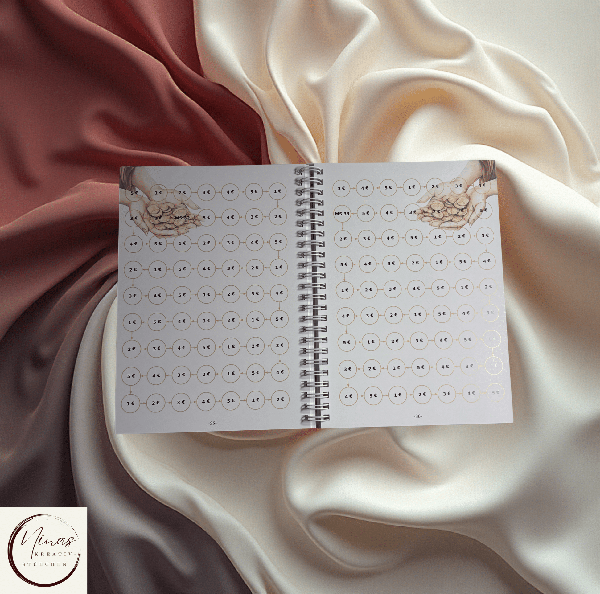 LEVEL UP: 10000 € I 10000 Euro I 10000 € I A5 I 84 Seiten I Sparbuch - Nina's Kreativstübchen