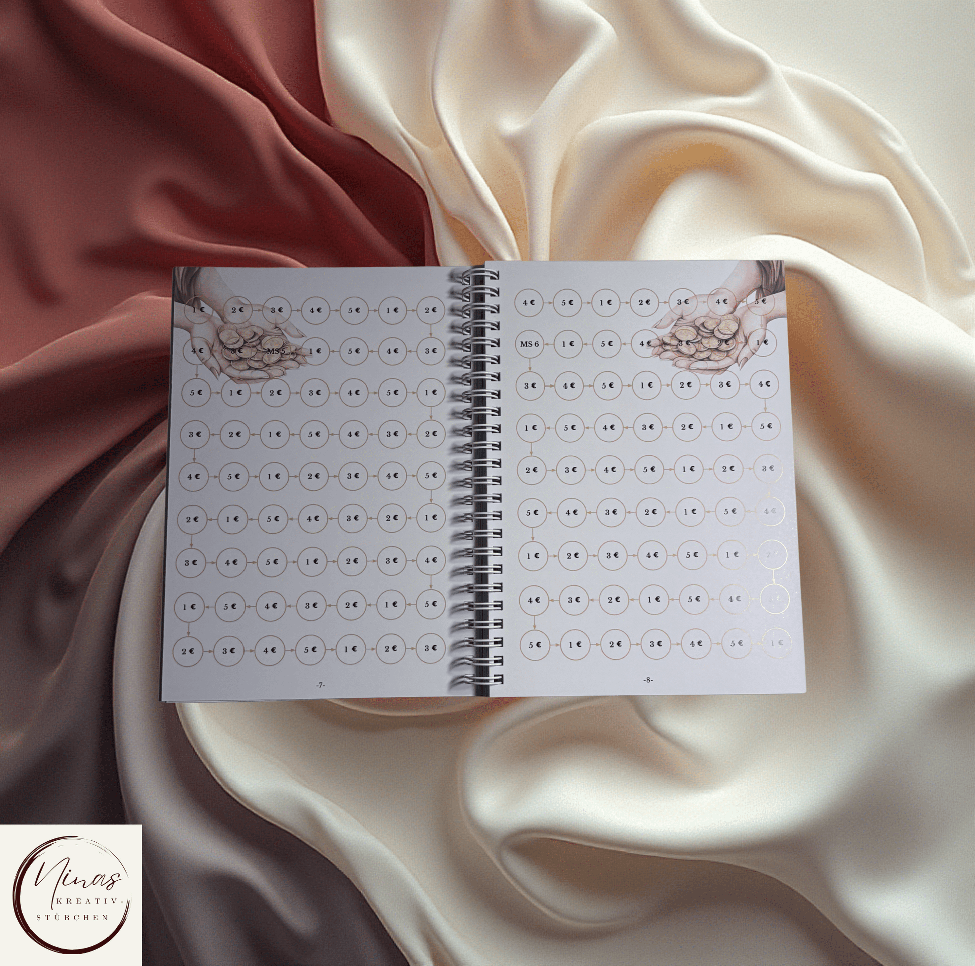 LEVEL UP: 10000 € I 10000 Euro I 10000 € I A5 I 84 Seiten I Sparbuch - Nina's Kreativstübchen