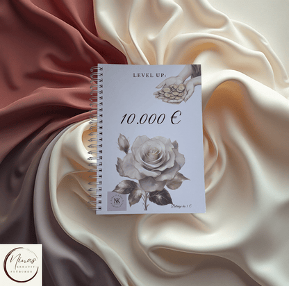 LEVEL UP: 10000 € I 10000 Euro I 10000 € I A5 I 84 Seiten I Sparbuch - Nina's Kreativstübchen