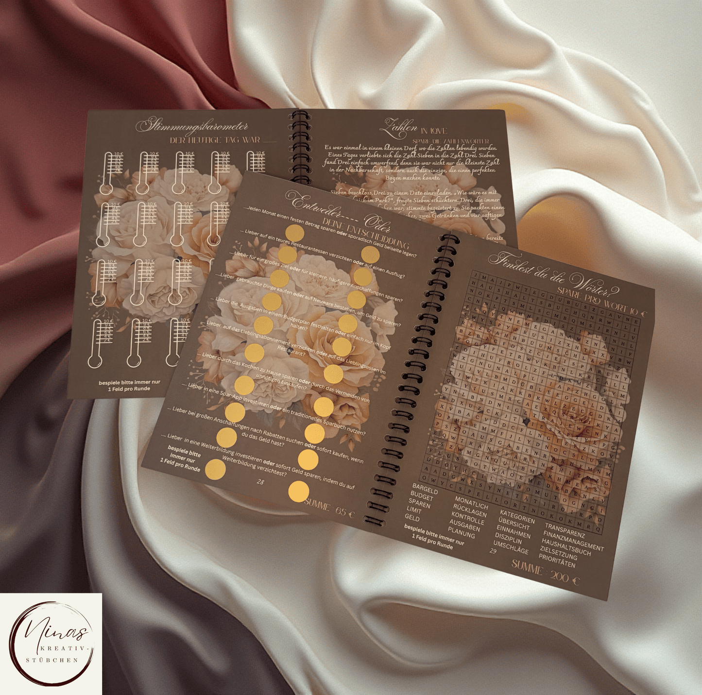 Mein 5000 € Sparbuch I 5000 Euro I 5000 € I A5 - 52 Seiten I Sparbuch - Nina's Kreativstübchen