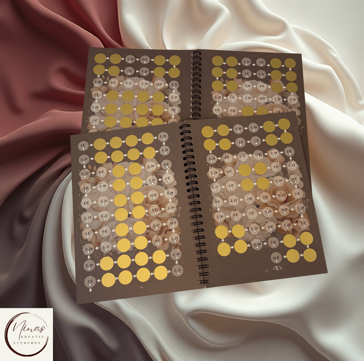 Mein 5000 € Sparbuch I 5000 Euro I 5000 € I A5 - 52 Seiten I Sparbuch - Nina's Kreativstübchen