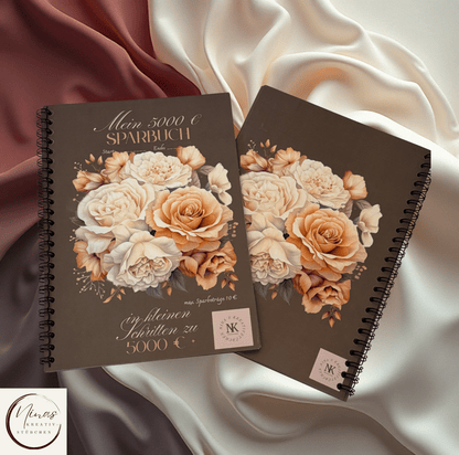 Mein 5000 € Sparbuch I 5000 Euro I 5000 € I A5 - 52 Seiten I Sparbuch - Nina's Kreativstübchen