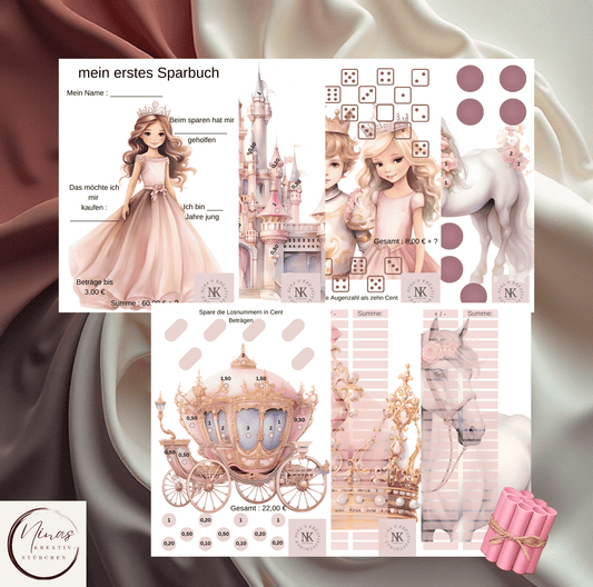 mein erstes Sparbuch I Ausverkauf I A6 - Nina's Kreativstübchen
