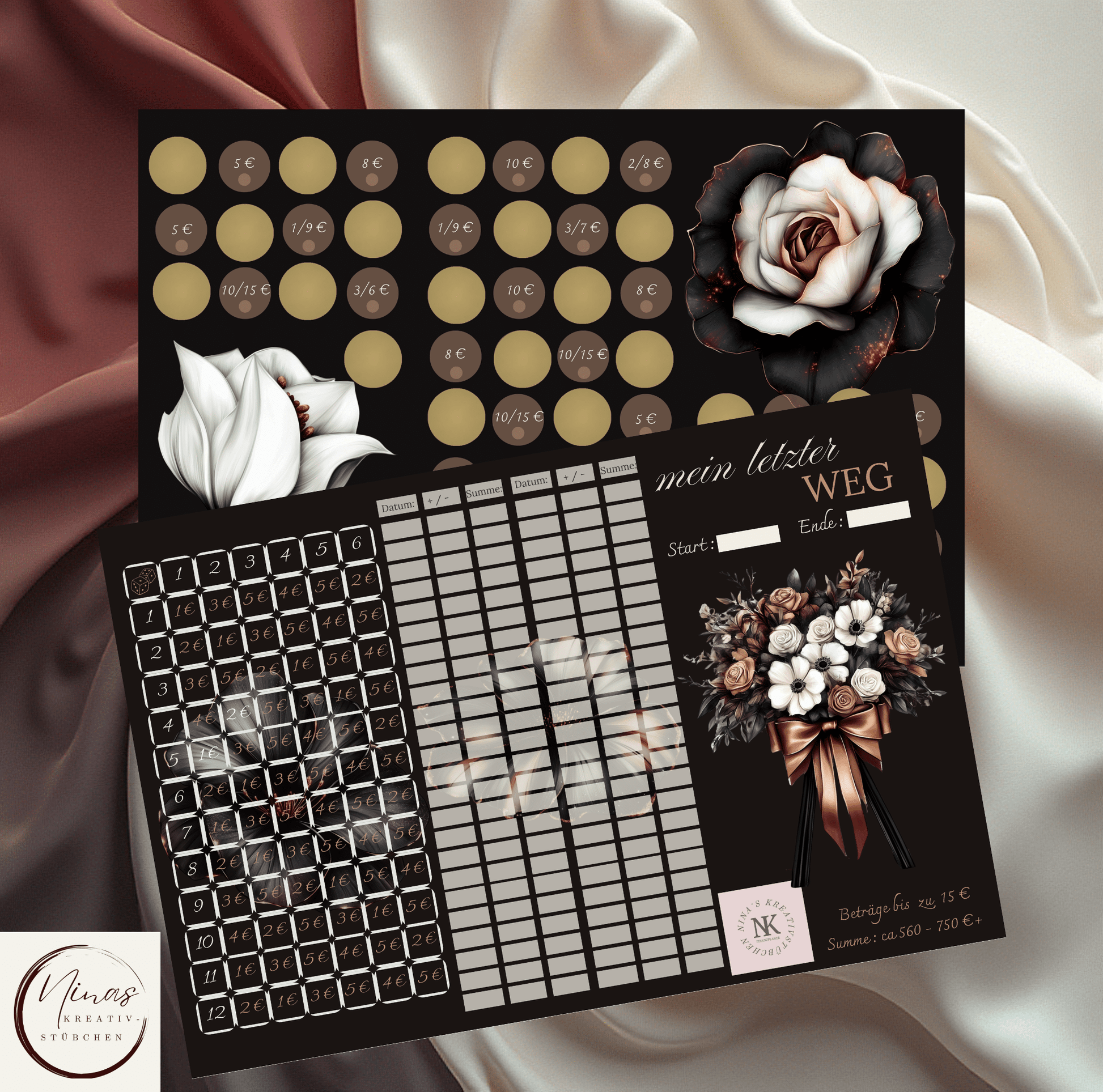 mein letzter Weg I A6 I 3er Klappkarte - Nina's Kreativstübchen