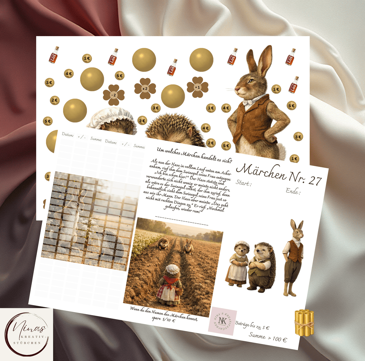 Meine Märchenwelt – Sparchallenge Set mit Märchen, Losen & spielerischen Sparideen - Nina's Kreativstübchen