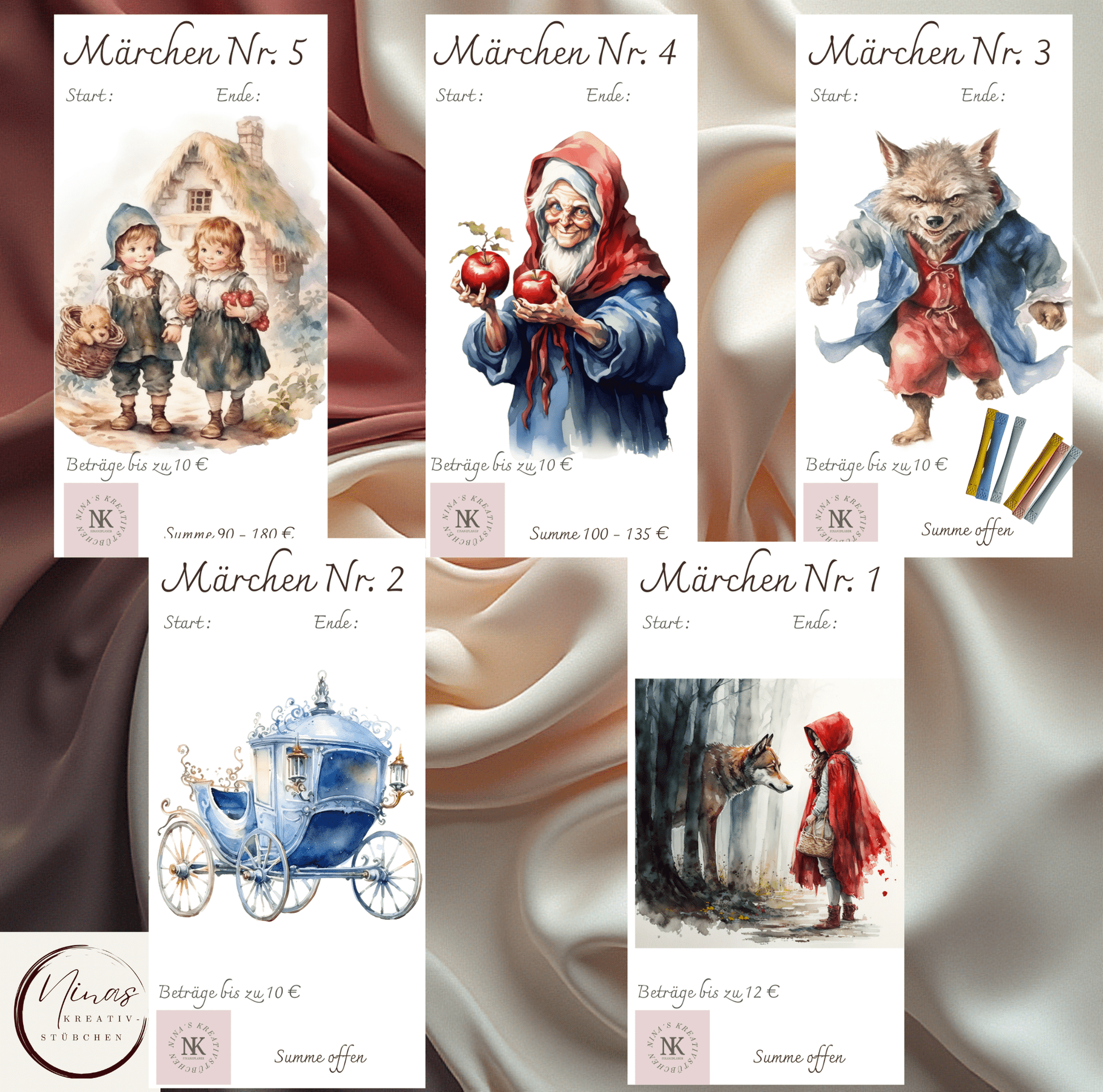 Meine Märchenwelt I A6 I Challenges mit Erweiterungen - Nina's Kreativstübchen