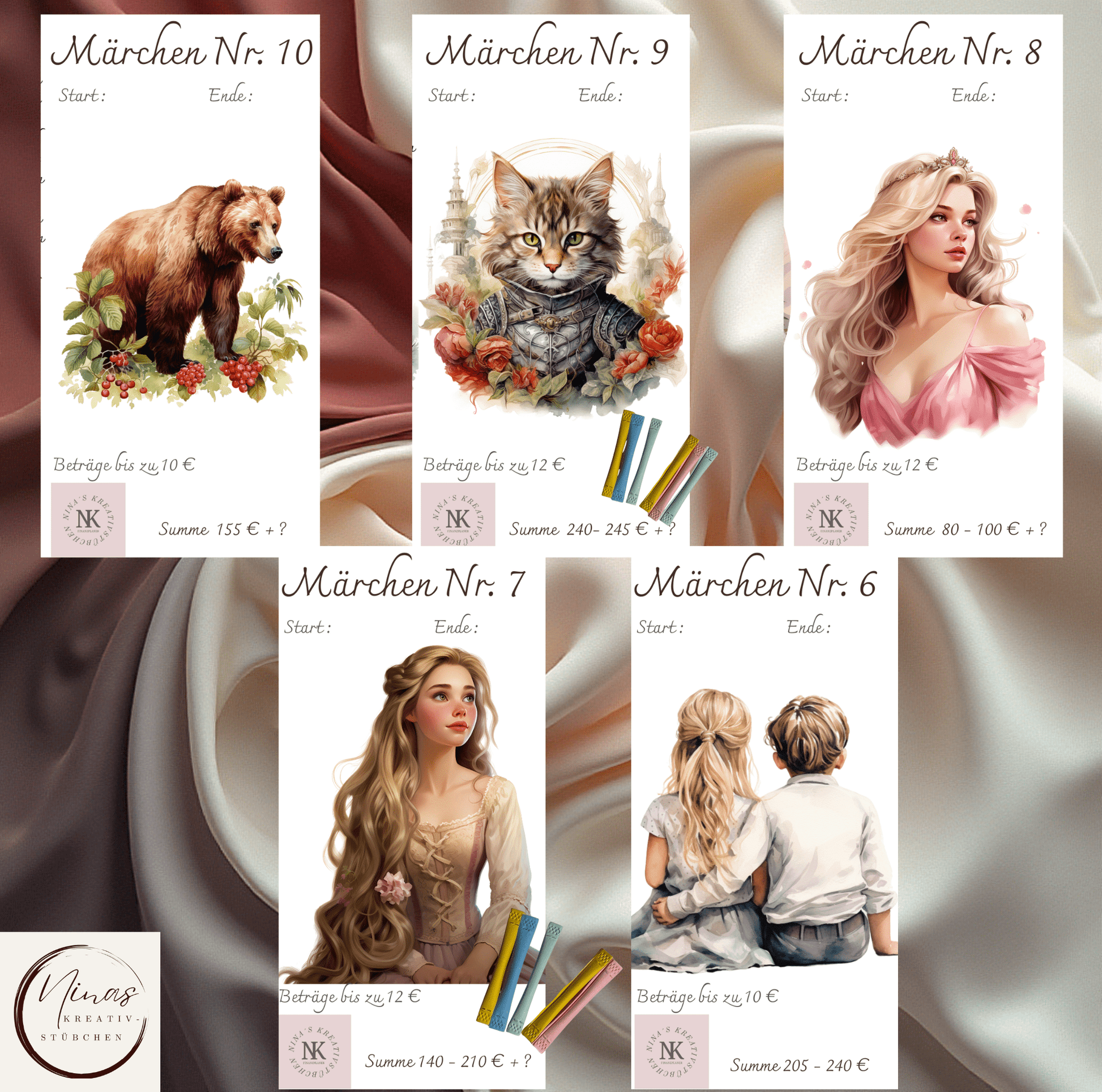 Meine Märchenwelt I A6 I Challenges mit Erweiterungen - Nina's Kreativstübchen