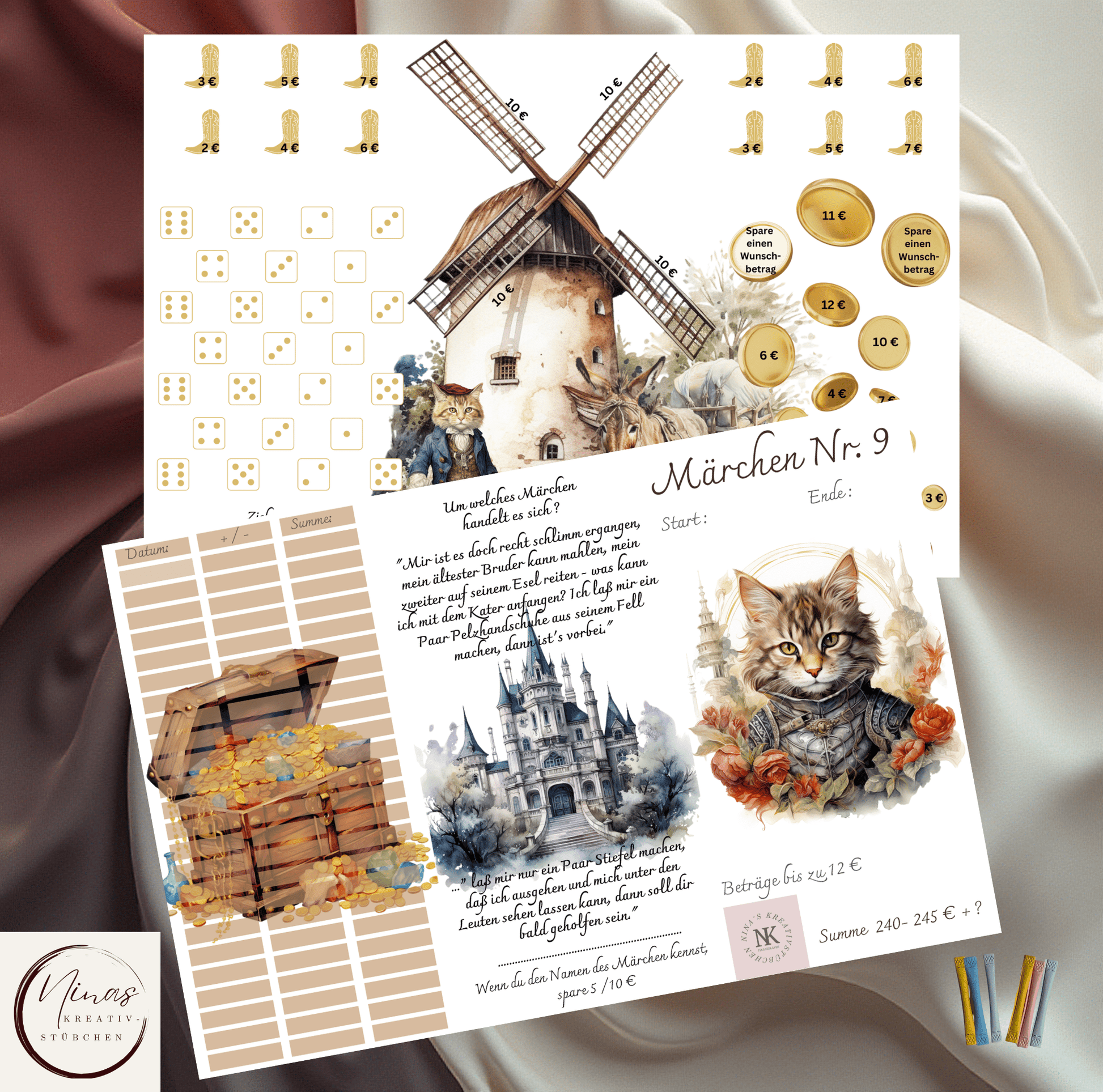 Meine Märchenwelt I A6 I Challenges mit Erweiterungen - Nina's Kreativstübchen