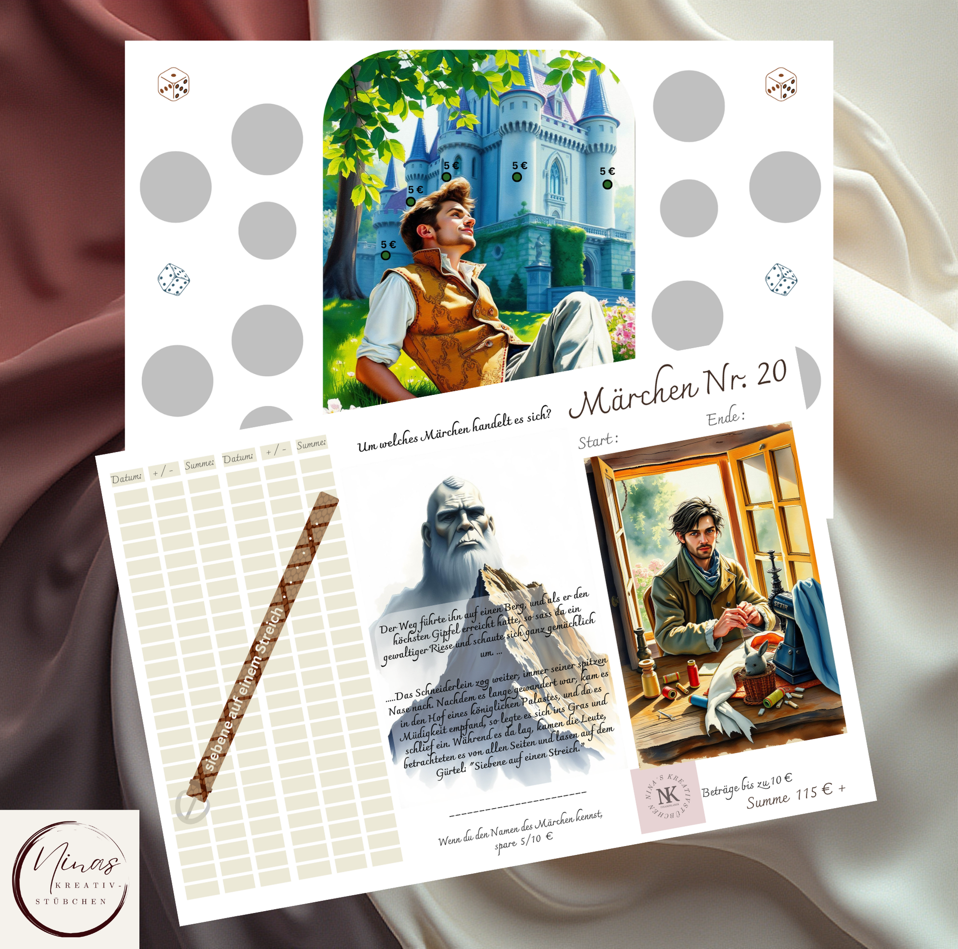 Meine Märchenwelt I A6 I Challenges mit Erweiterungen - Nina's Kreativstübchen