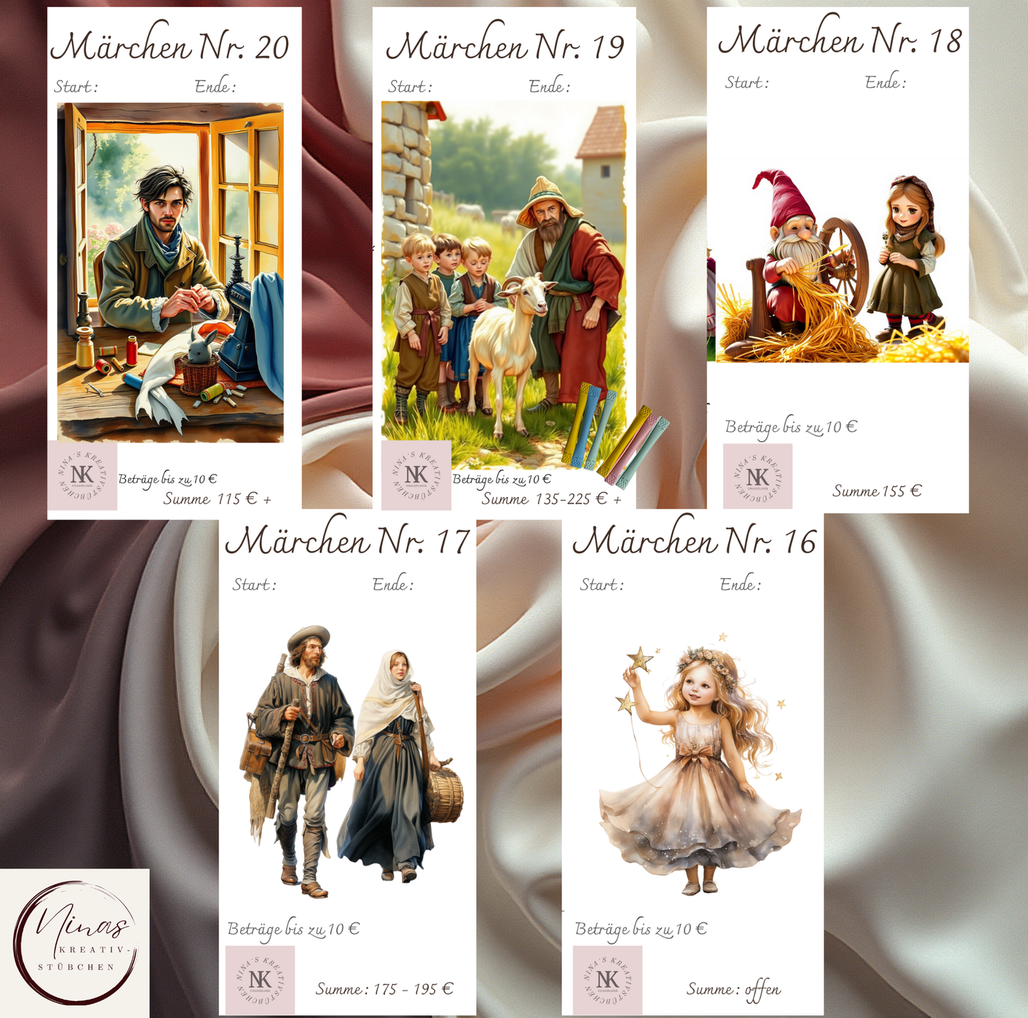 Meine Märchenwelt I A6 I Challenges mit Erweiterungen - Nina's Kreativstübchen