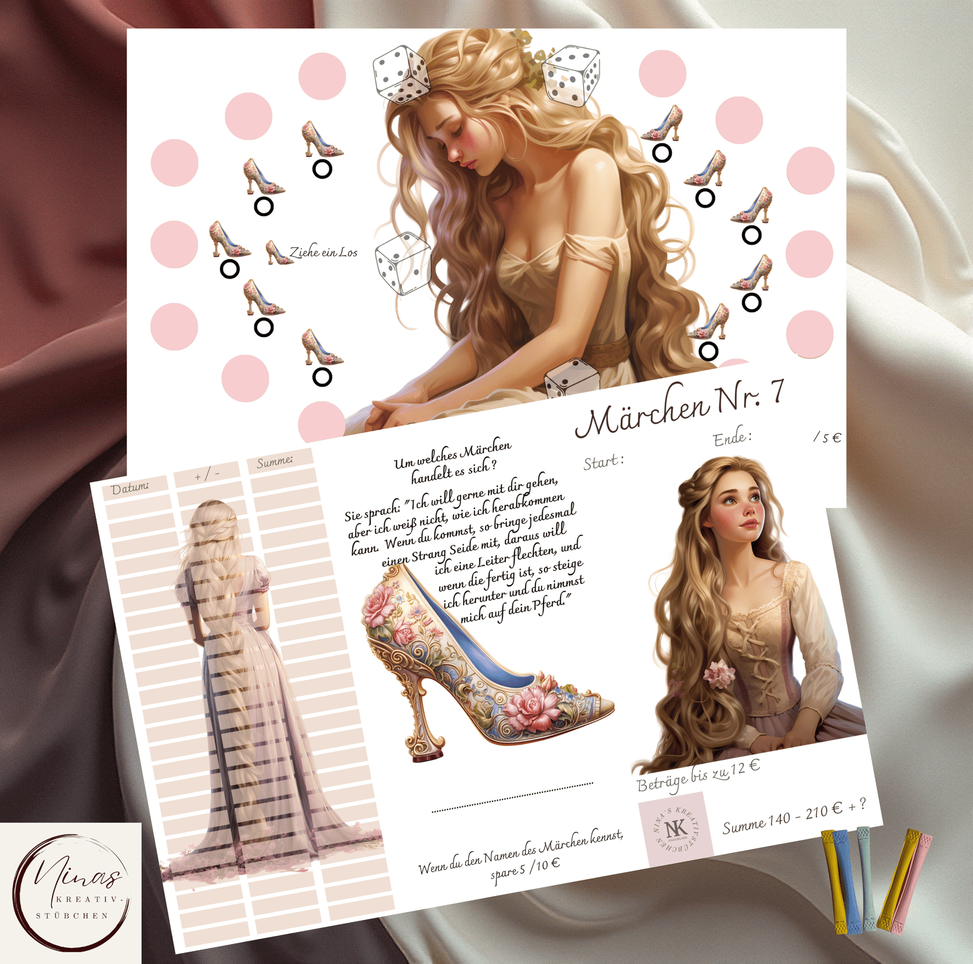 Meine Märchenwelt I A6 I Challenges mit Erweiterungen - Nina's Kreativstübchen