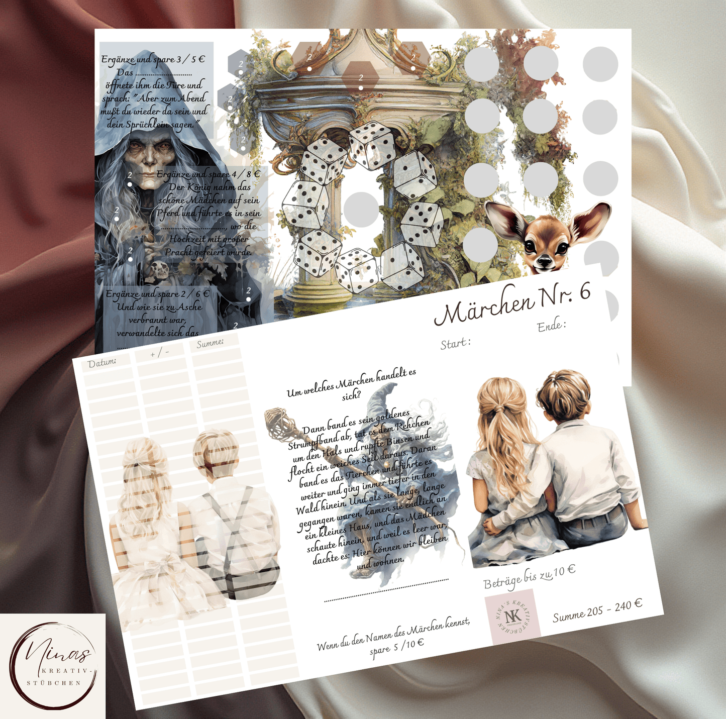 Meine Märchenwelt I A6 I Challenges mit Erweiterungen - Nina's Kreativstübchen