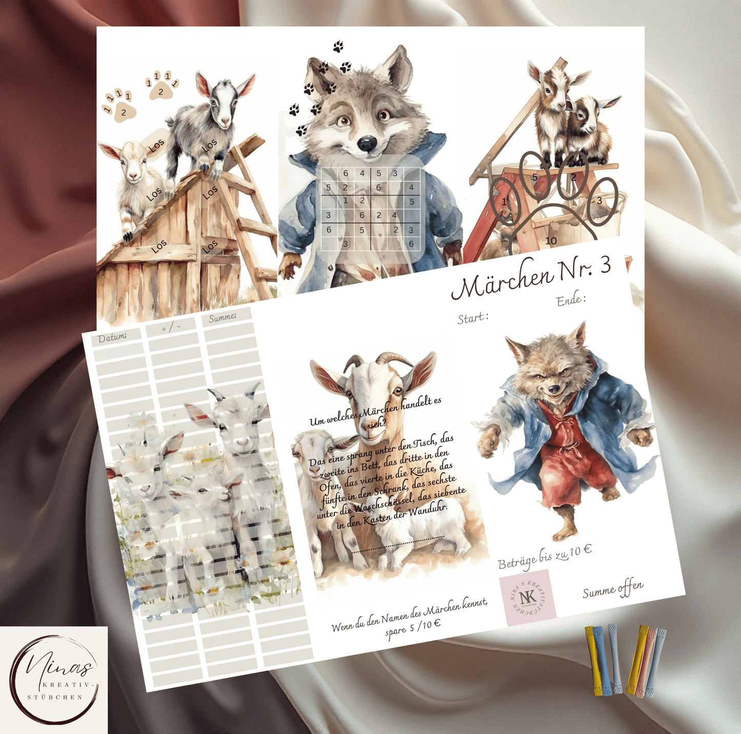 Meine Märchenwelt I A6 I Challenges mit Erweiterungen - Nina's Kreativstübchen