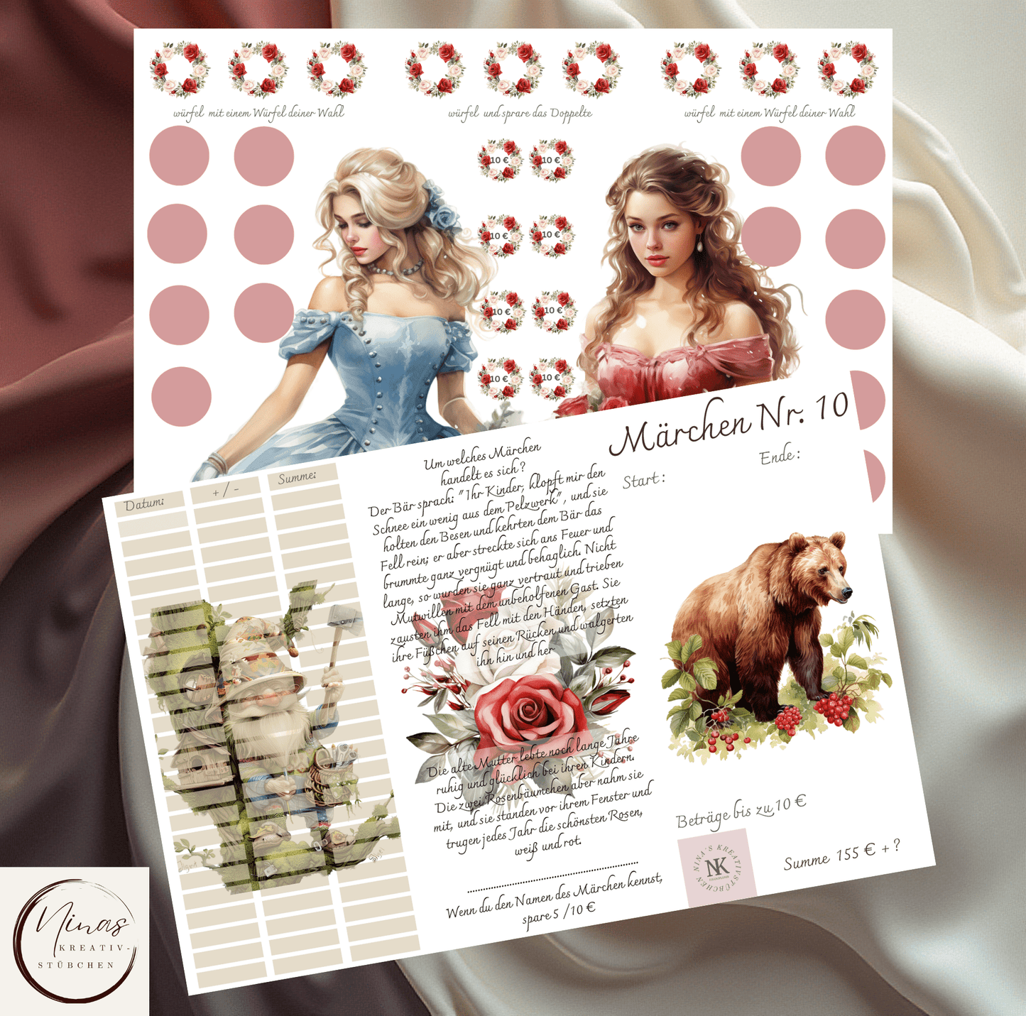 Meine Märchenwelt I A6 I Challenges mit Erweiterungen - Nina's Kreativstübchen