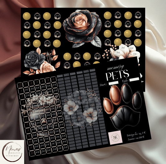 memory pets I A6 I Sparspiel I 3er Klappkarte - Nina's Kreativstübchen