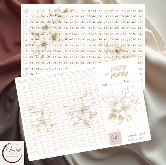 ...more money I A6 I 3er Klappkarte - Nina's Kreativstübchen