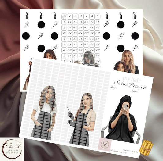 my Hair Salon Reserve I A6 I 3er Klappkarte - Nina's Kreativstübchen