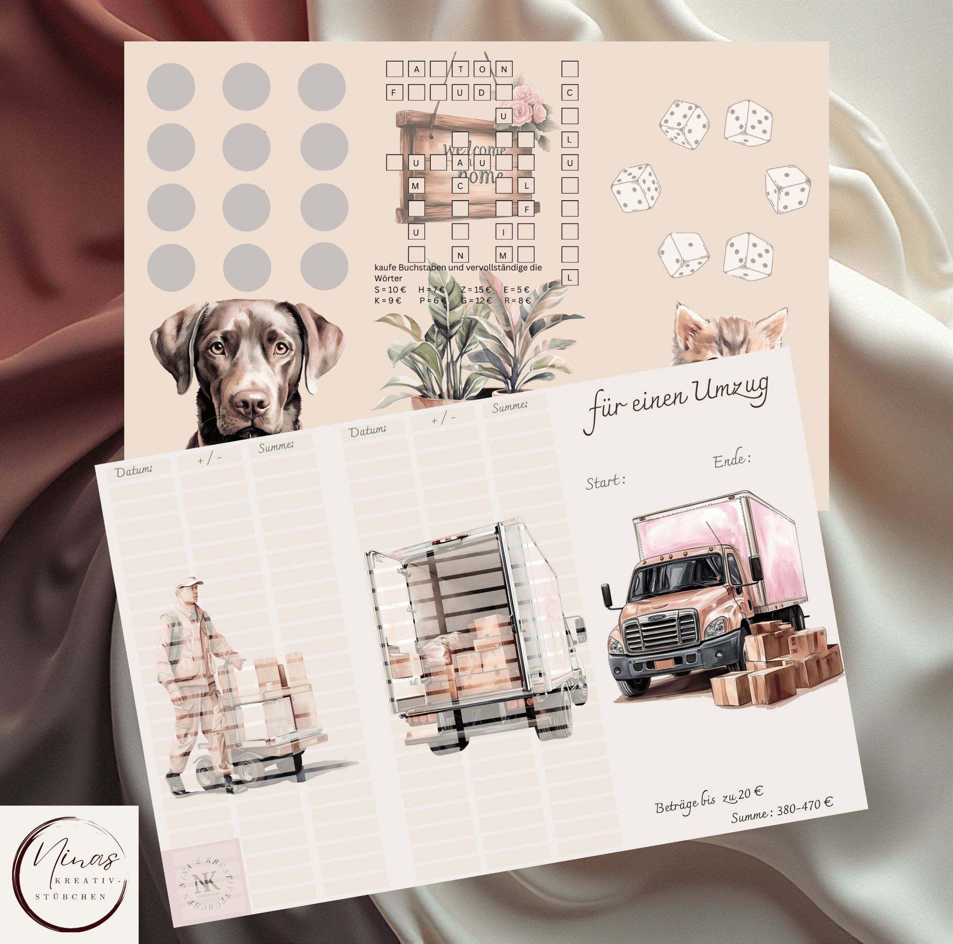 my home - my castle I A6 I Challenges mit Erweiterungen - Nina's Kreativstübchen