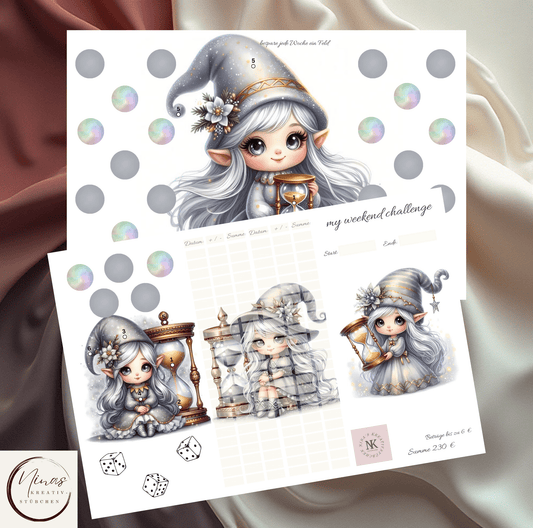 my weekend challenge I A6 I 3er Klappkarte - Nina's Kreativstübchen