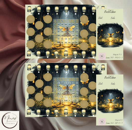 Nachtleben I Ausverkauf I A6 I 3er Klappkarte - Nina's Kreativstübchen