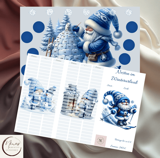 Neston im Winterurlaub I A6 I 3er Klappkarte - Nina's Kreativstübchen