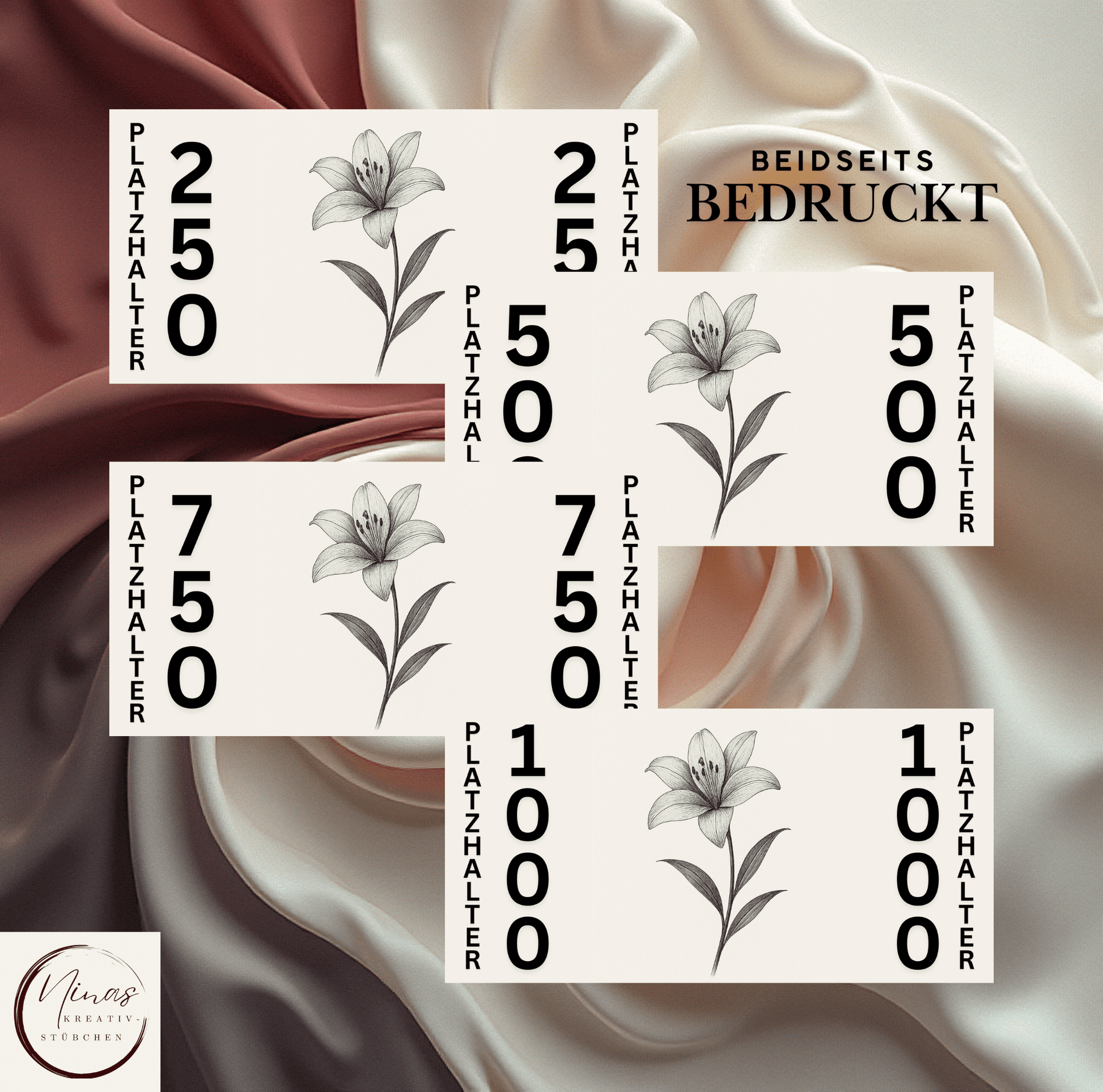 Platzhalter Budgeting I Platzhalter Savings Challenge I A6 - Nina's Kreativstübchen