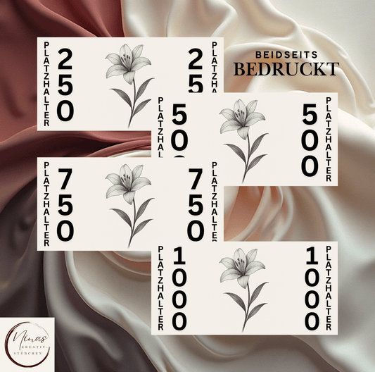 Platzhalter Budgeting I Platzhalter Savings Challenge I A6 - Nina's Kreativstübchen