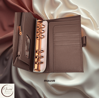 Premium Binder A6 mit Fächern & Rosé - Gold - Ringen I Ausverkauf - Nina's Kreativstübchen