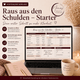 Raus aus den Schulden – Starter – Freebie | Kostenlose Schuldenübersicht für Google Sheets - Nina's Kreativstübchen