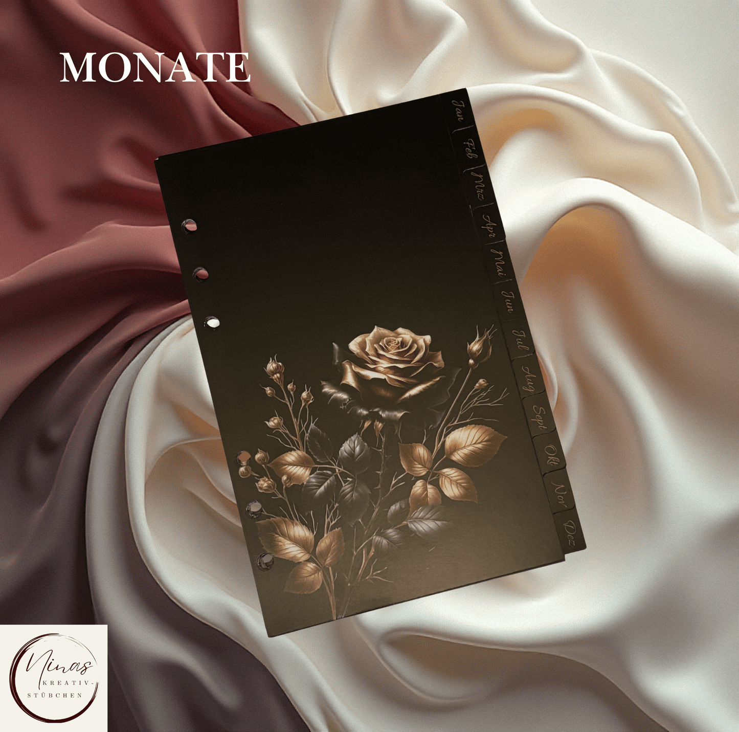 Registereinlagen I Trennblätter I A6 I Wochen I Monate - Nina's Kreativstübchen