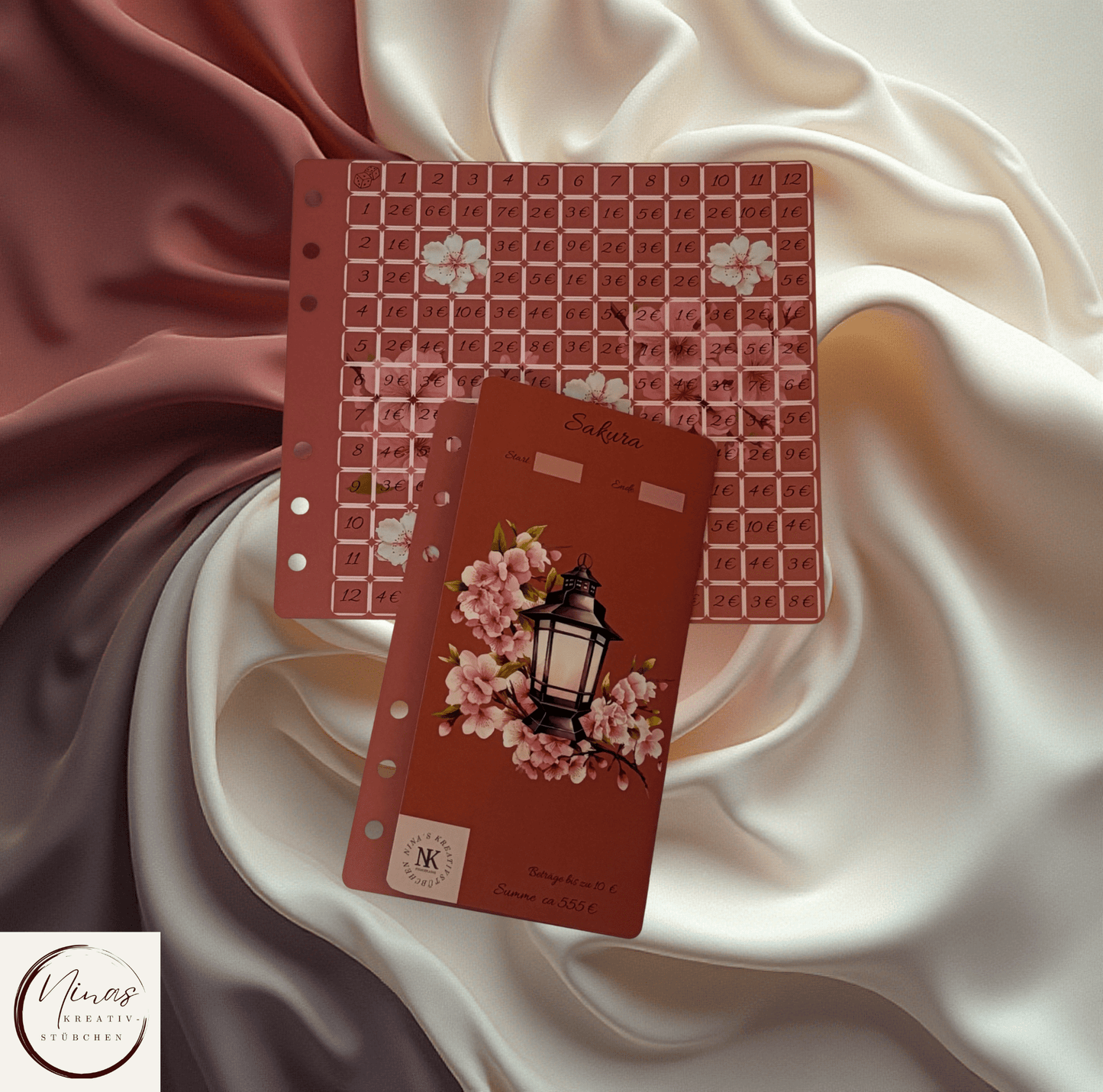 Sakura I A6 I 2er Einheftchallenge - Nina's Kreativstübchen