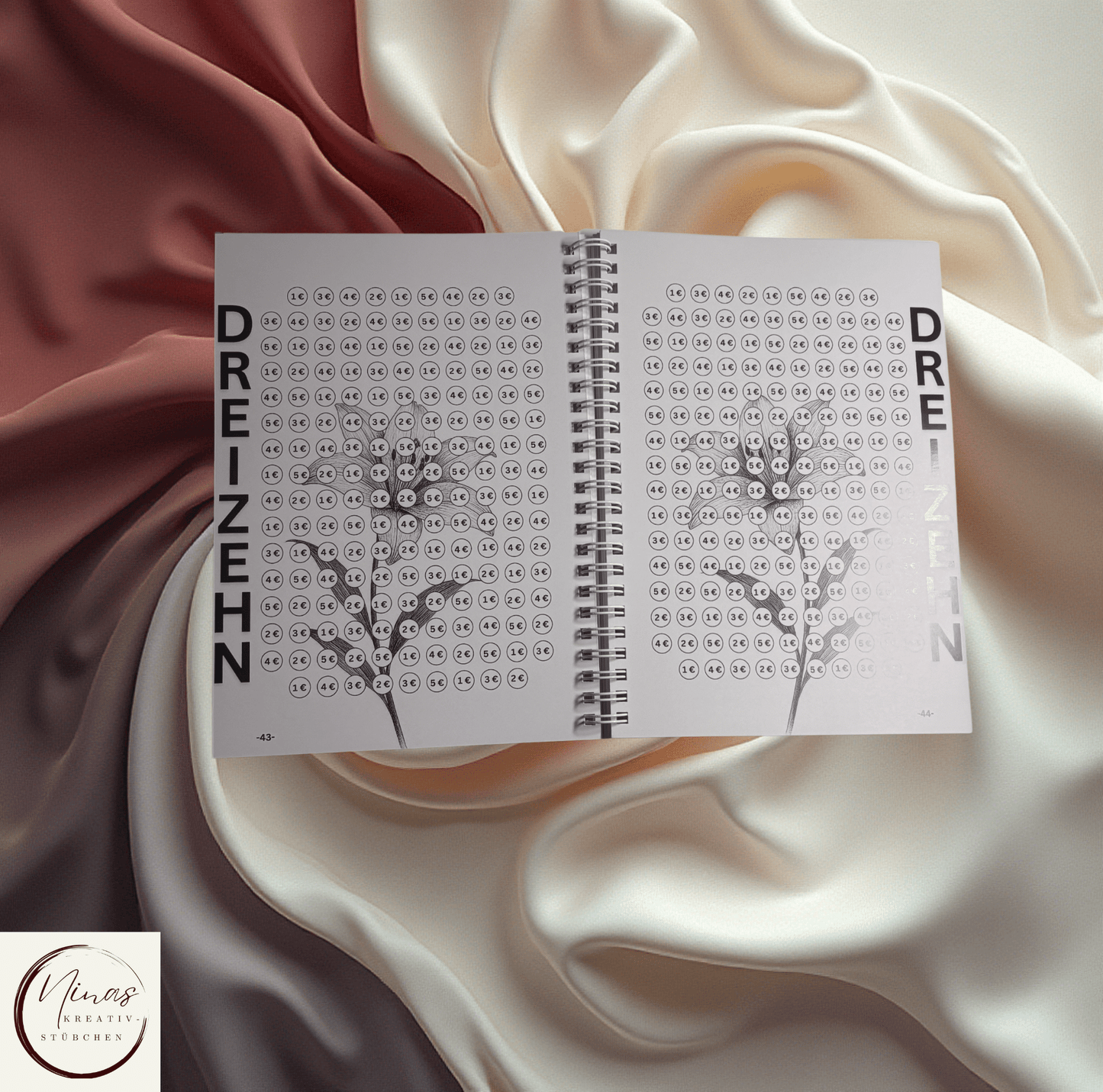 Savings Challenge ZWANZIG I 30000 Euro I 30000 € I A5 I 88 Seiten I Sparbuch - Nina's Kreativstübchen