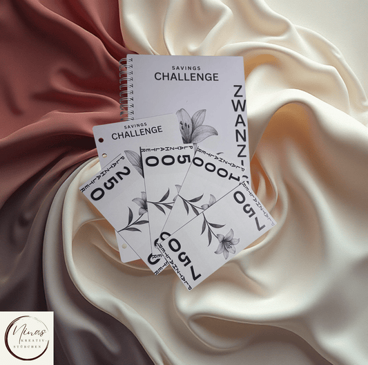 Savings Challenge ZWANZIG I 30000 Euro I 30000 € I A5 I 88 Seiten I Sparbuch - Nina's Kreativstübchen