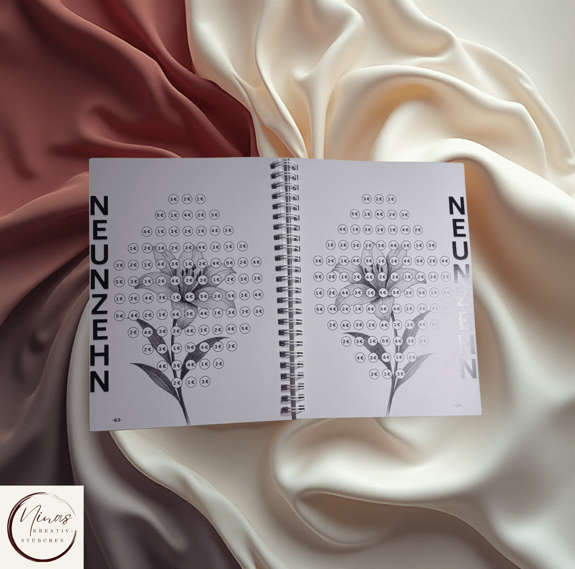 Savings Challenge ZWANZIG I 30000 Euro I 30000 € I A5 I 88 Seiten I Sparbuch - Nina's Kreativstübchen