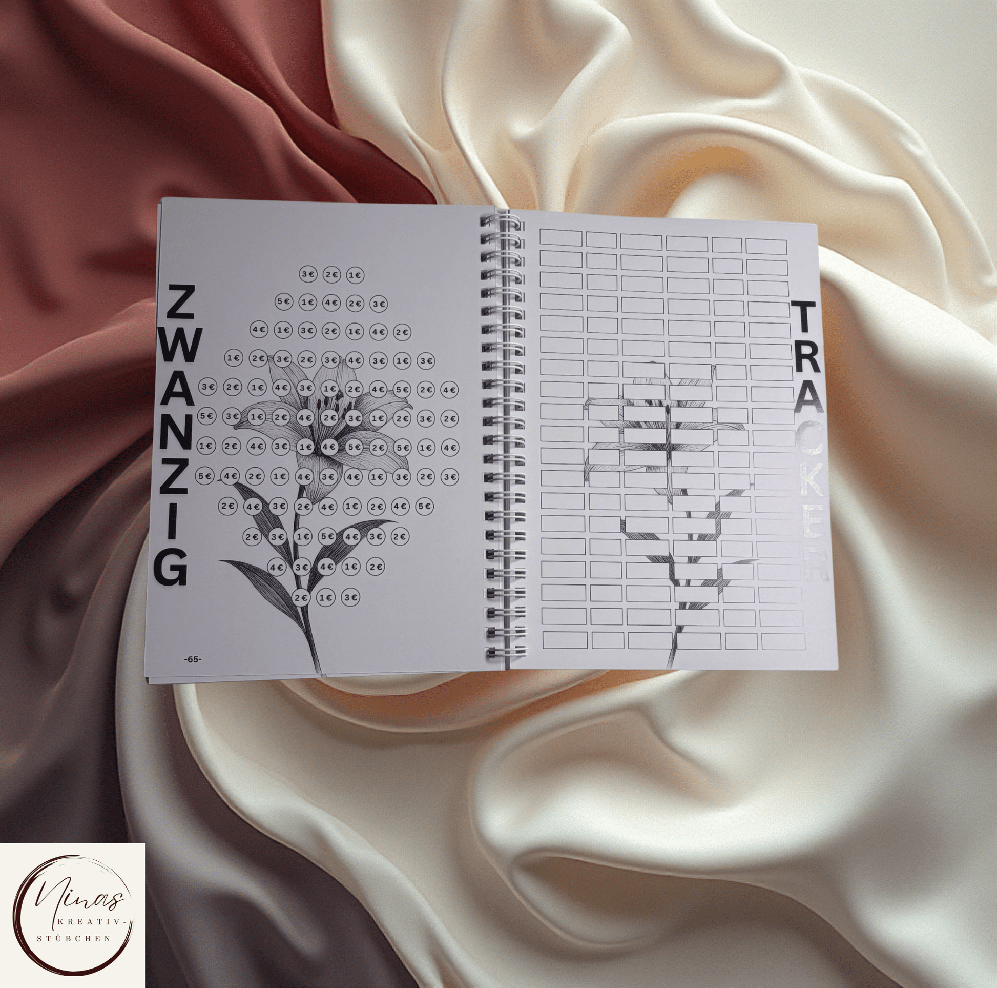 Savings Challenge ZWANZIG I 30000 Euro I 30000 € I A5 I 88 Seiten I Sparbuch - Nina's Kreativstübchen