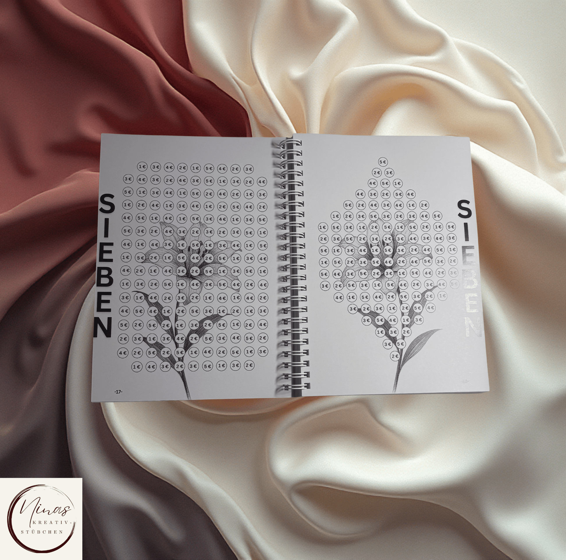 Savings Challenge ZWANZIG I 30000 Euro I 30000 € I A5 I 88 Seiten I Sparbuch - Nina's Kreativstübchen