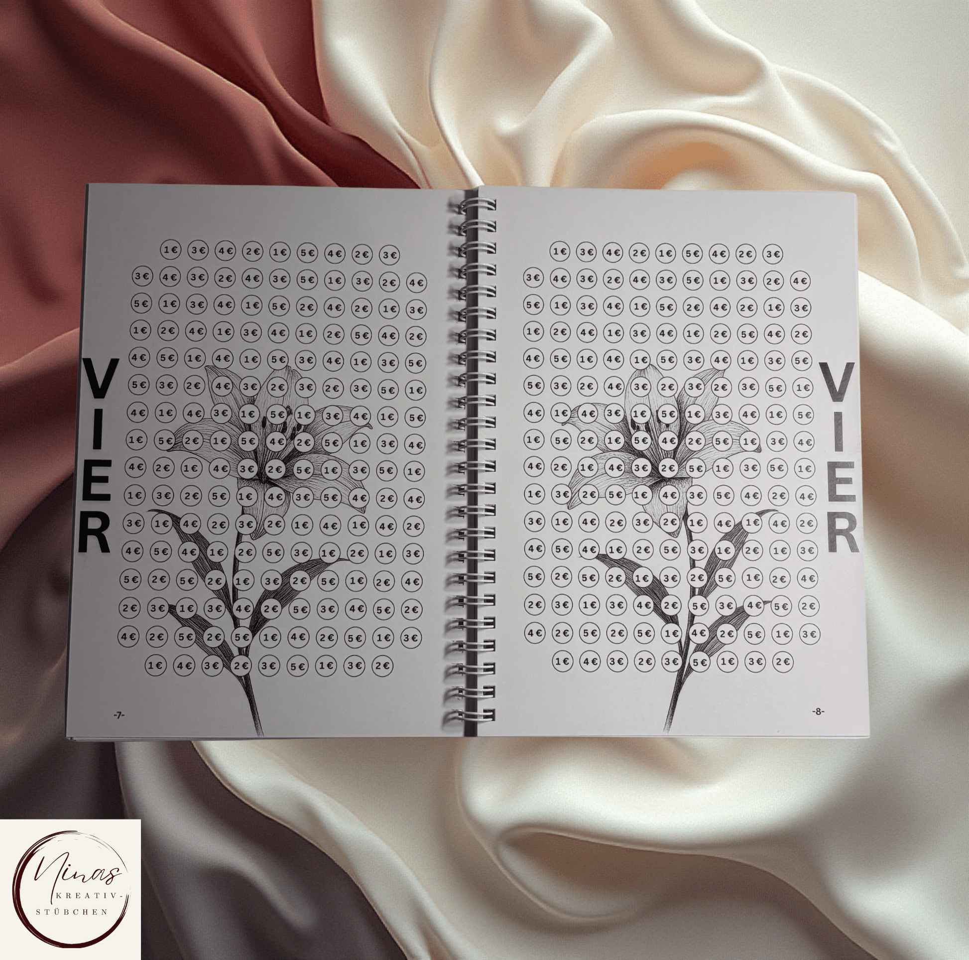 Savings Challenge ZWOELF I 15000 Euro I 15000 € I A5 I 52 Seiten I Sparbuch - Nina's Kreativstübchen