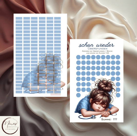 Schon wieder Überstunden I A6 I Einheftchallenge - Nina's Kreativstübchen