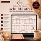 Schritt für Schritt schuldenfrei – mein Rückzahlungsplaner für zwölf Monate | Premium Google Sheets Vorlage - Nina's Kreativstübchen
