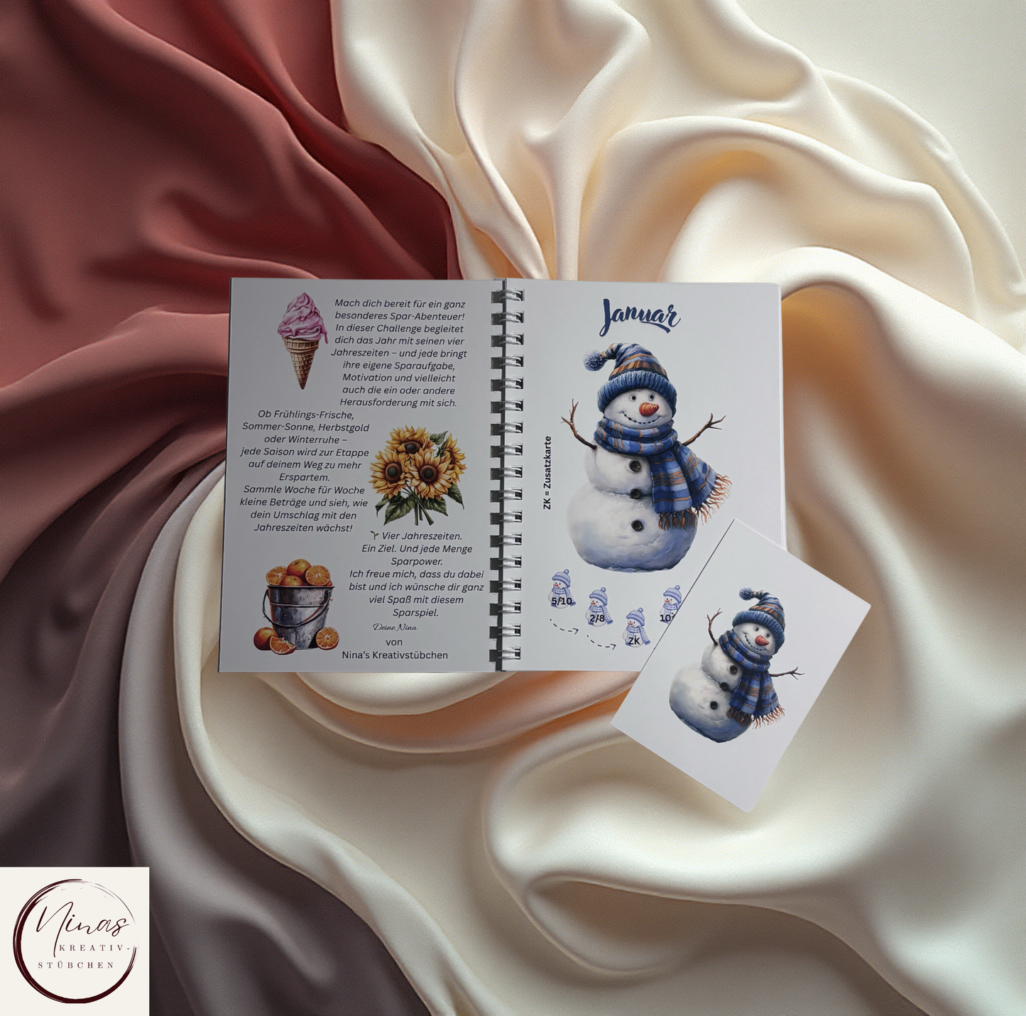 the Seasons I Jahreschallenge I die Jahreszeiten I A6 - Nina's Kreativstübchen