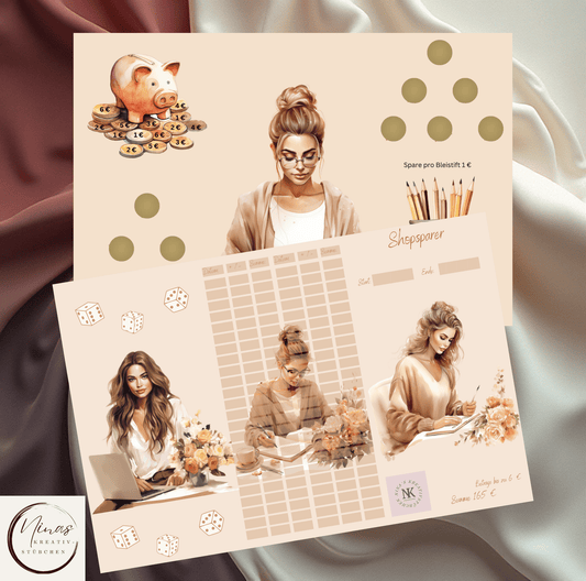 Shopsparer I A6 I Ausverkauf I 3er Klappkarte - Nina's Kreativstübchen
