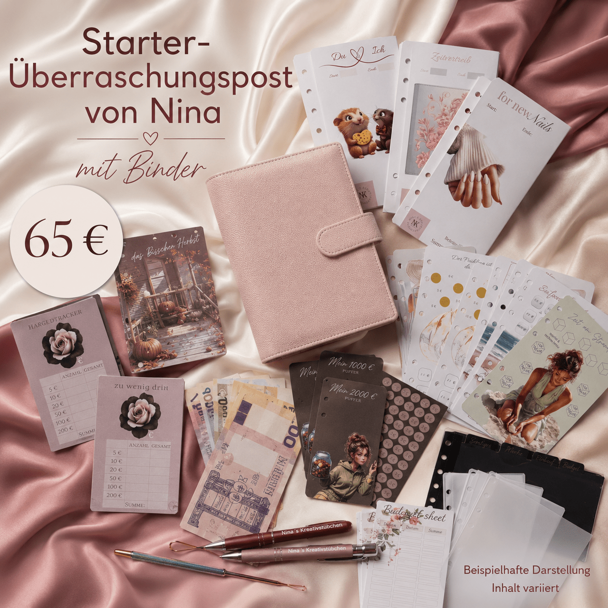 Starter Überraschungspost, Nina Binder, Überraschungspost Geschenk, Kreativer Starter Binder, Überraschungspaket Deutschland