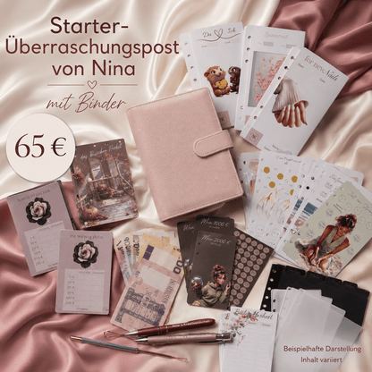 Starter Überraschungspost, Nina Binder, Überraschungspost Geschenk, Kreativer Starter Binder, Überraschungspaket Deutschland