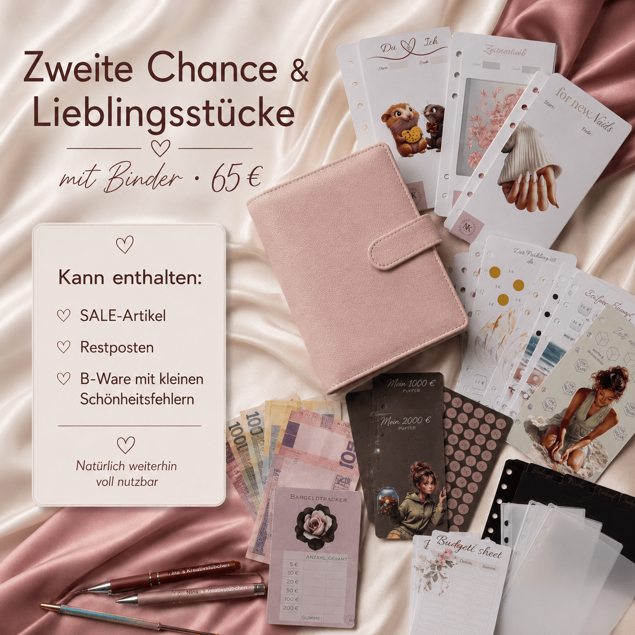 Starter Überraschungspost, Nina Binder, Überraschungspost Geschenk, Kreativer Starter Binder, Überraschungspaket Deutschland